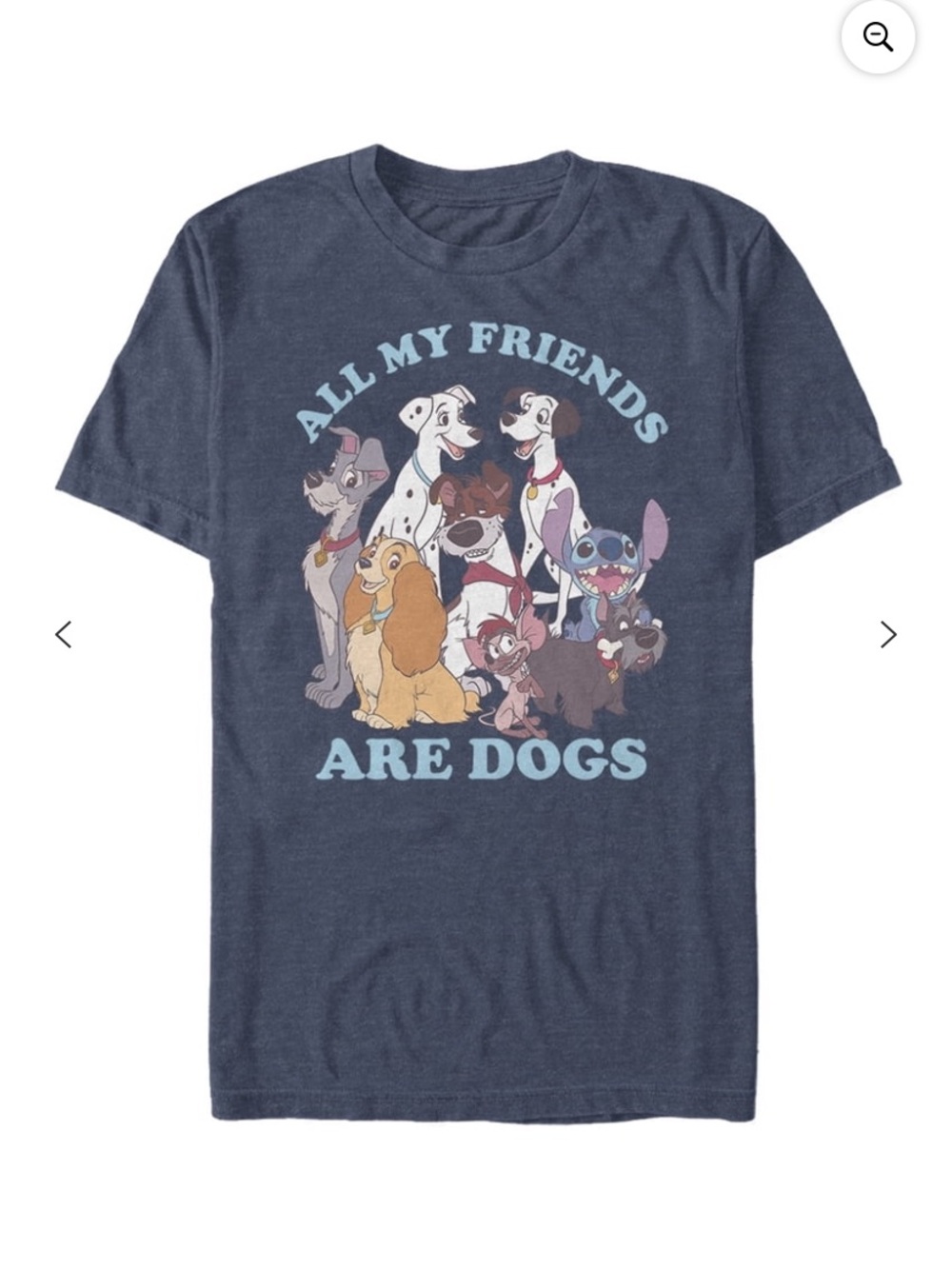 Disney 'All My Friends Are Dogs' Navy Graphic Tee - Pets Dog